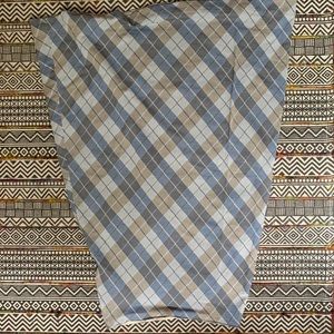 long plaid flowy skirt